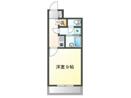 ベルトピア坂出II(1K/7階)の間取り写真