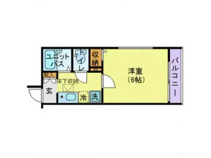 フェリーチェ阿佐ヶ谷V(1K/1階)の間取り写真