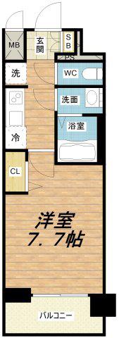 プレサンス大正フレンジ(1K/7階)の間取り写真