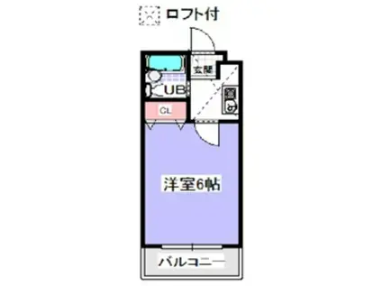 ローズアパートR001(1K/2階)の間取り写真