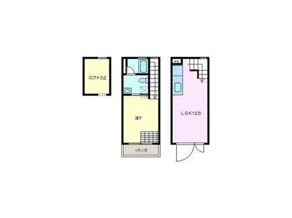 BLACK BOX(1LDK/1階)の間取り写真