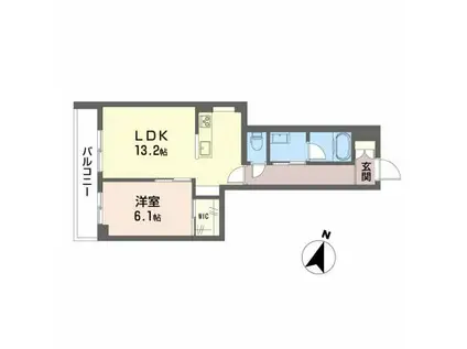 ヴィーロ キャピターレ(1LDK/3階)の間取り写真