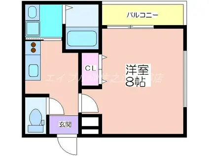 フジパレス杉本町駅西VI番館(1K/1階)の間取り写真