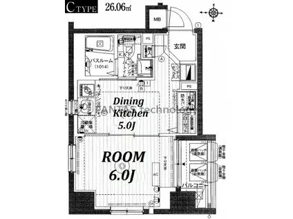 エステムプラザ両国北斎通(1DK/7階)の間取り写真