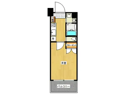 CLUB ORIENT BLD NO.122 ETERNITY NIS(1K/2階)の間取り写真