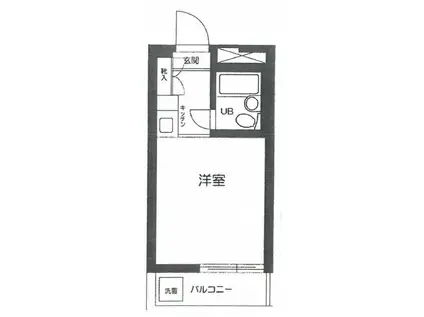 ハイシティ池尻大橋第1(ワンルーム/2階)の間取り写真