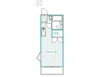 ベルメゾン(ワンルーム/1階)の間取り写真
