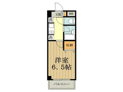 アーバン武蔵小金井(1K/4階)の間取り写真