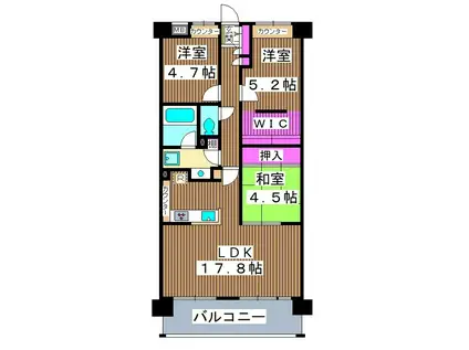コンフォリア高島平(3LDK/4階)の間取り写真