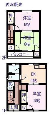 サンシティ栗原(3DK/1階)の間取り写真