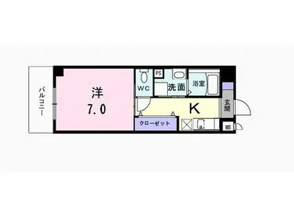メゾン TMSK(1K/3階)の間取り写真