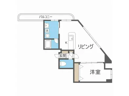 プレステージWILL プレステージウィル(1LDK/4階)の間取り写真