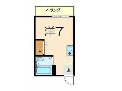 STM横須賀(ワンルーム/4階)の間取り写真