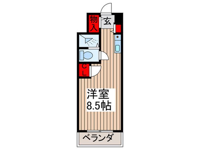 宮原ステーションプラザ(ワンルーム/1階)の間取り写真