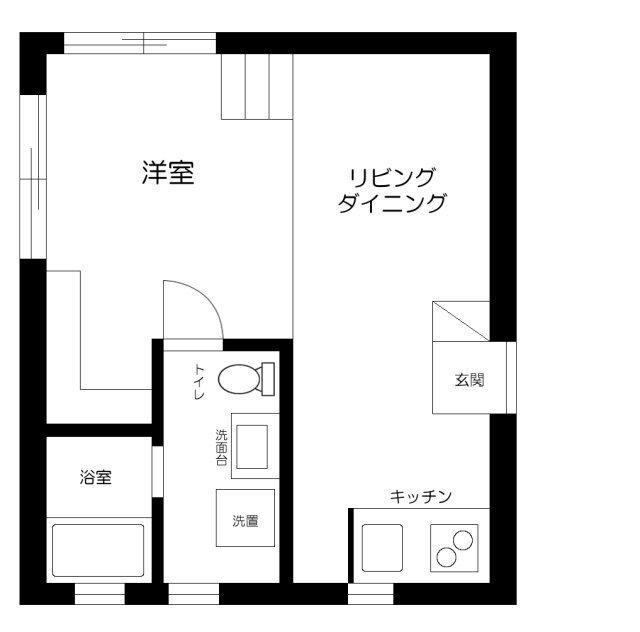 VILLETTA KOMAGOME(1LDK/1階)の間取り写真