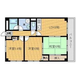アートフェリス(3LDK/2階)の間取り写真