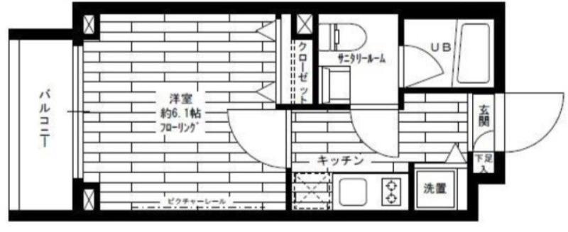 ステージファースト西大井一番館(1K/3階)の間取り写真