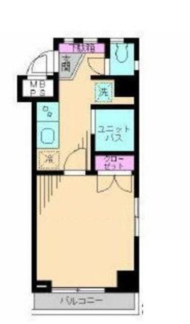 エスペランサ板橋(1K/2階)の間取り写真