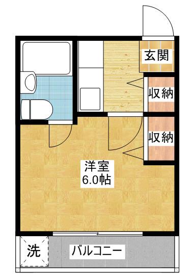 フィールドシティ新栄第I(1K/5階)の間取り写真