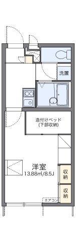レオパレスジョルディン 天橋立(1K/1階)の間取り写真