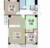 パシオ東船橋(3LDK/5階)の間取り写真