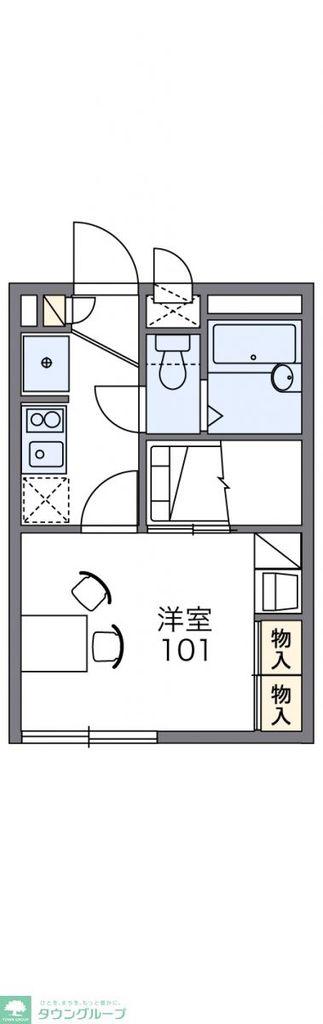 レオパレスエスポワール(1K/2階)の間取り写真