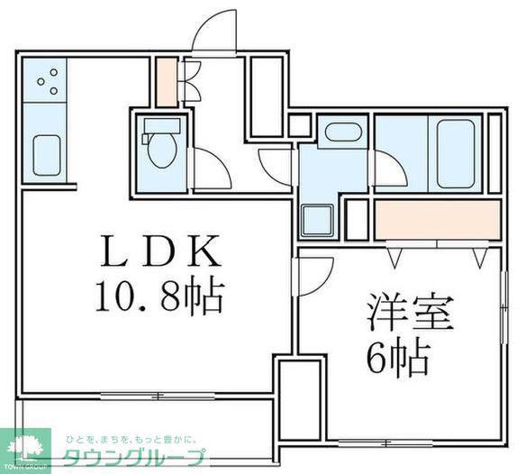 GRAN PASEO菊川II(1LDK/2階)の間取り写真