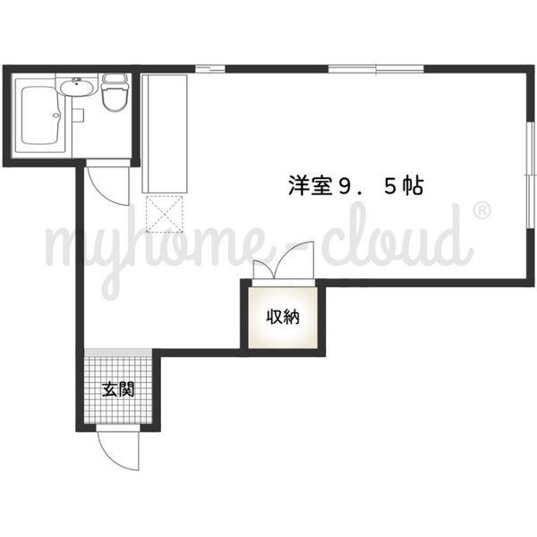 アーバンヴィレッジ篠原本町(1K/3階)の間取り写真