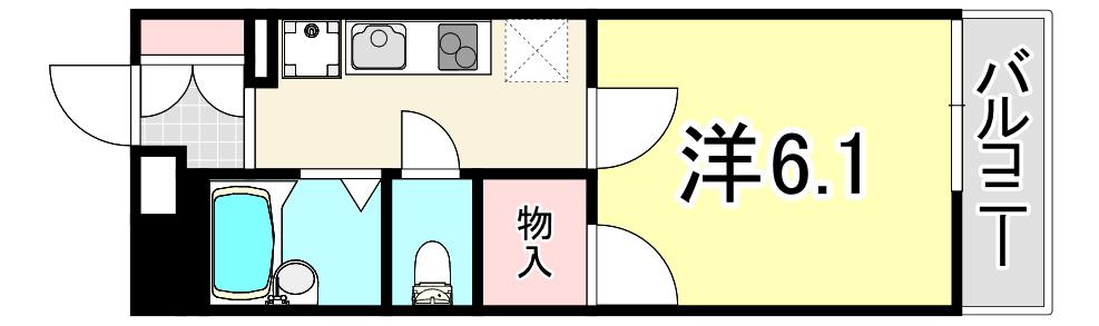 レオパレス長洲西通(1K/3階)の間取り写真
