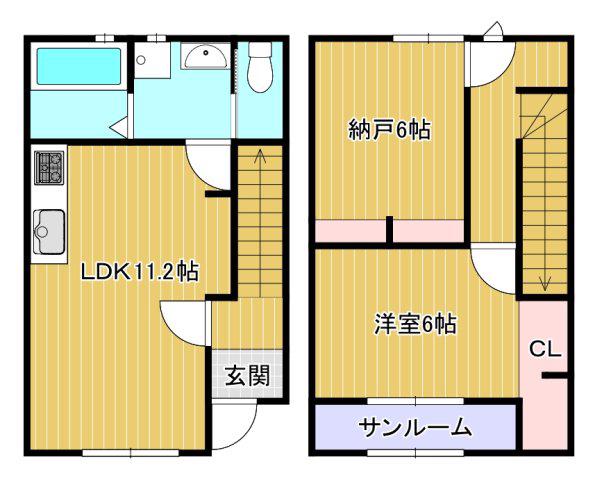 さくらハイツ(1SLDK/1階)の間取り写真