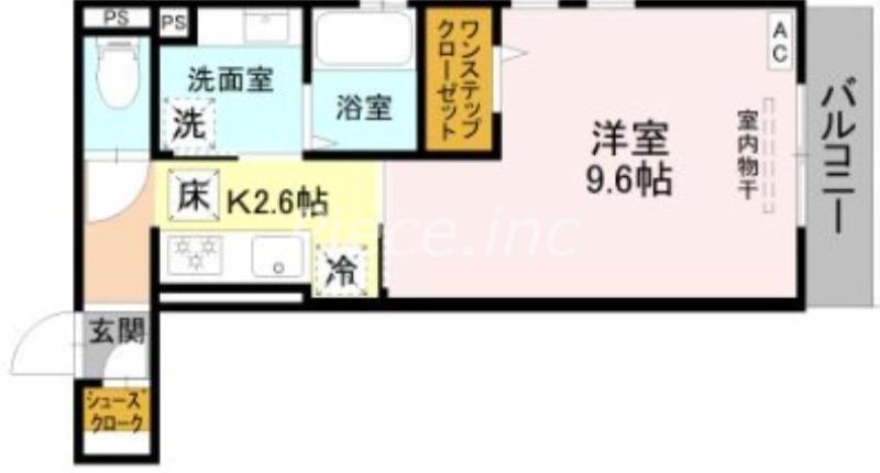 FOUR SEASONS瑞光(1K/1階)の間取り写真