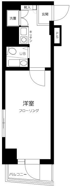 日興パレス大森パートII(1K/2階)の間取り写真