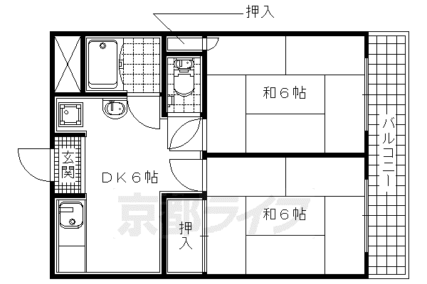 YS VILLAGE(2DK/2階)の間取り写真