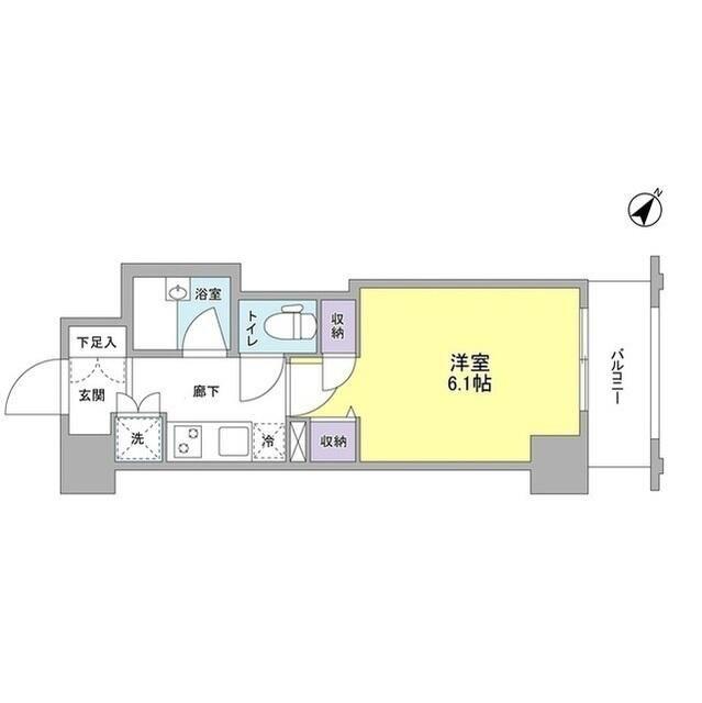 ジェイフラッツ初台(1K/2階)の間取り写真