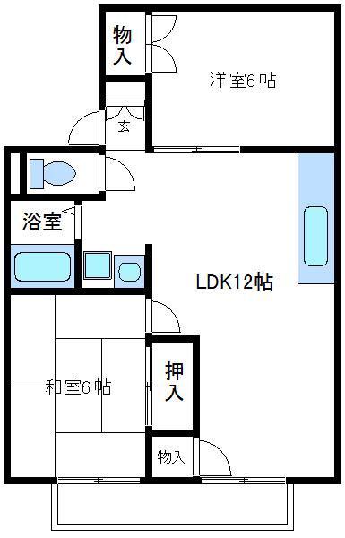 グレース(2LDK/2階)の間取り写真