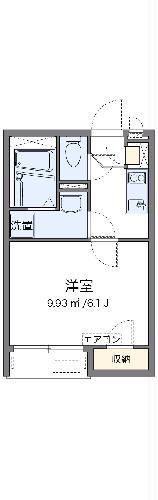 レオネクストイーストハイム(1K/2階)の間取り写真