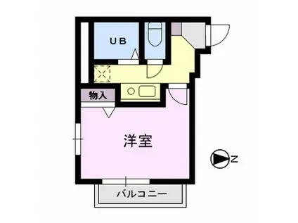 アーバンリッツ(1K/2階)の間取り写真