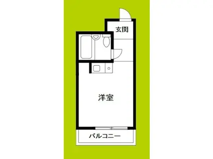 ヴェルドール平野(ワンルーム/7階)の間取り写真