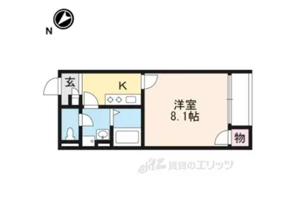 レオネクスト源 GEN(1K/1階)の間取り写真