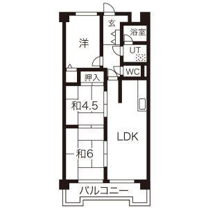 グランドハイリス上社(3LDK/2階)の間取り写真