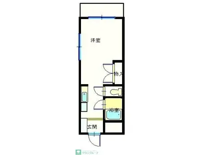 東松山FT駅前ビル(ワンルーム/5階)の間取り写真