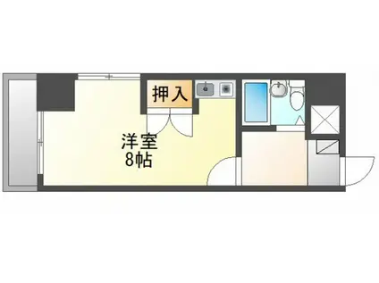 WHITE広島駅前(ワンルーム/3階)の間取り写真