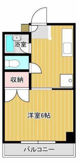 LA GRACE 壱番館(1K/3階)の間取り写真