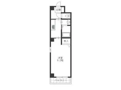 LOE中村公園(1DK/2階)の間取り写真