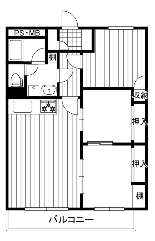 プラザ翠光(3LDK/6階)の間取り写真