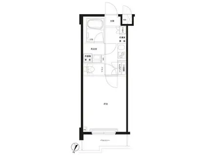 ルーブル板橋泉町壱番館(1K/5階)の間取り写真