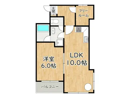 エクセルウィーン塚本(1SLDK/5階)の間取り写真