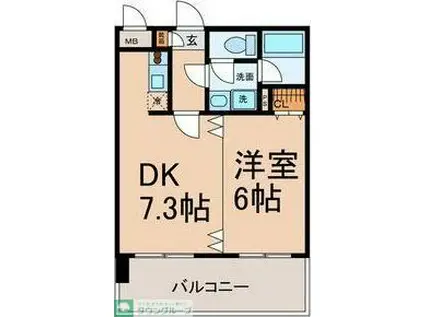 こうしょう庵(1DK/3階)の間取り写真