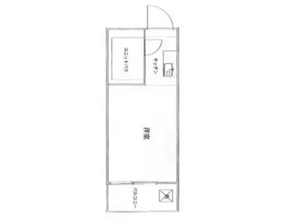 メゾン・ド・エコルス(ワンルーム/2階)の間取り写真