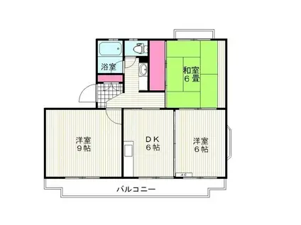 プロスぺラ平石(3DK/3階)の間取り写真